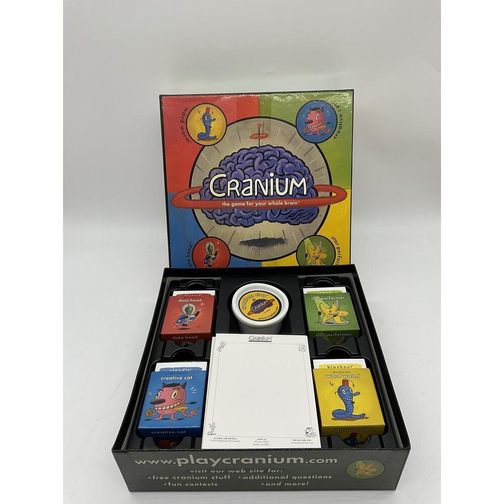 Vintage Cranium Board Game 1998 2002 Family Party Complete 4+‎ Players Fun NEW